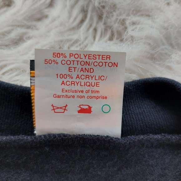 Vintage 90s Sun Sations Sport Wear Snow Pro Team Black Purple Sweatshirt XL - Picture 7 of 13